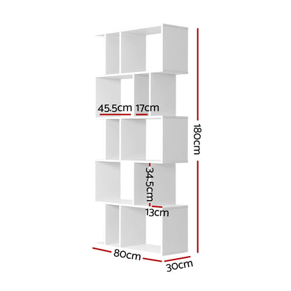 Bookshelf 5 Tiers - Rita White