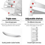 Tall Shoe Cabinet 2-Pack Flip Door White | HomeAndLiving