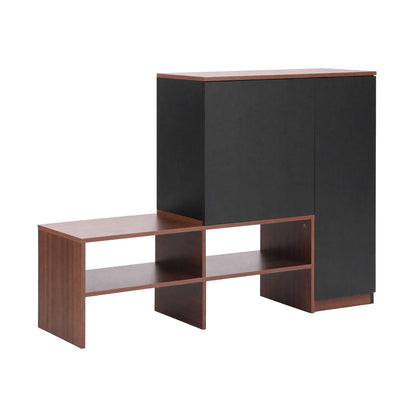 Shoe Cabinet Bench Walnut king