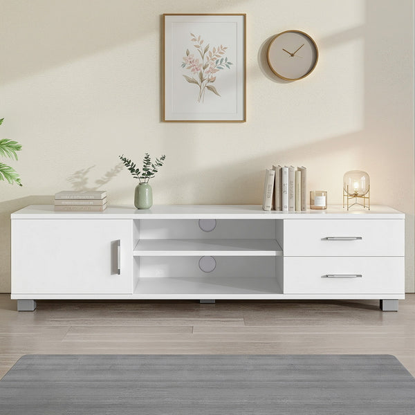  Entertainment Unit TV Cabinet 120cm White Dylan