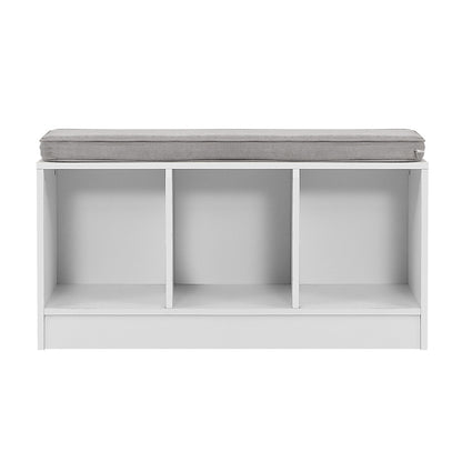 Shoe Rack Cabinet Bench White Zia