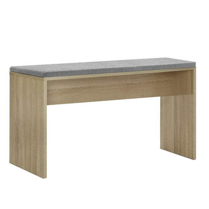 Dining Bench Upholstery Seat Wooden Chair Oak 90Cm