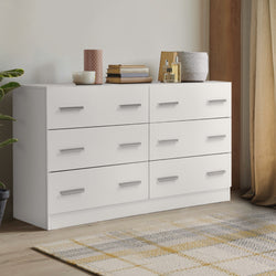 6 Chest of Drawers - VEDA White