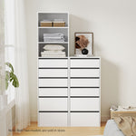 6 Chest of Drawers Dresser Tallboy White