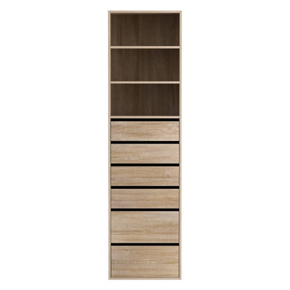 Tallboy Chest Of Drawers Pine 50.5x40x185cm
