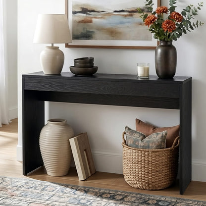 Console Table Black Marble 120x40x80cm