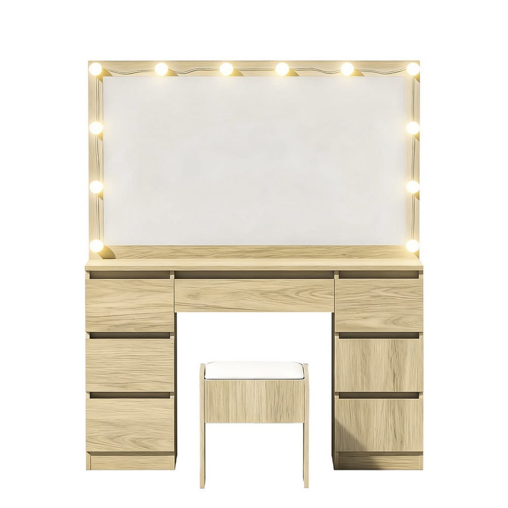 Dressing Table Vanity Set Stool 118x39x143cm
