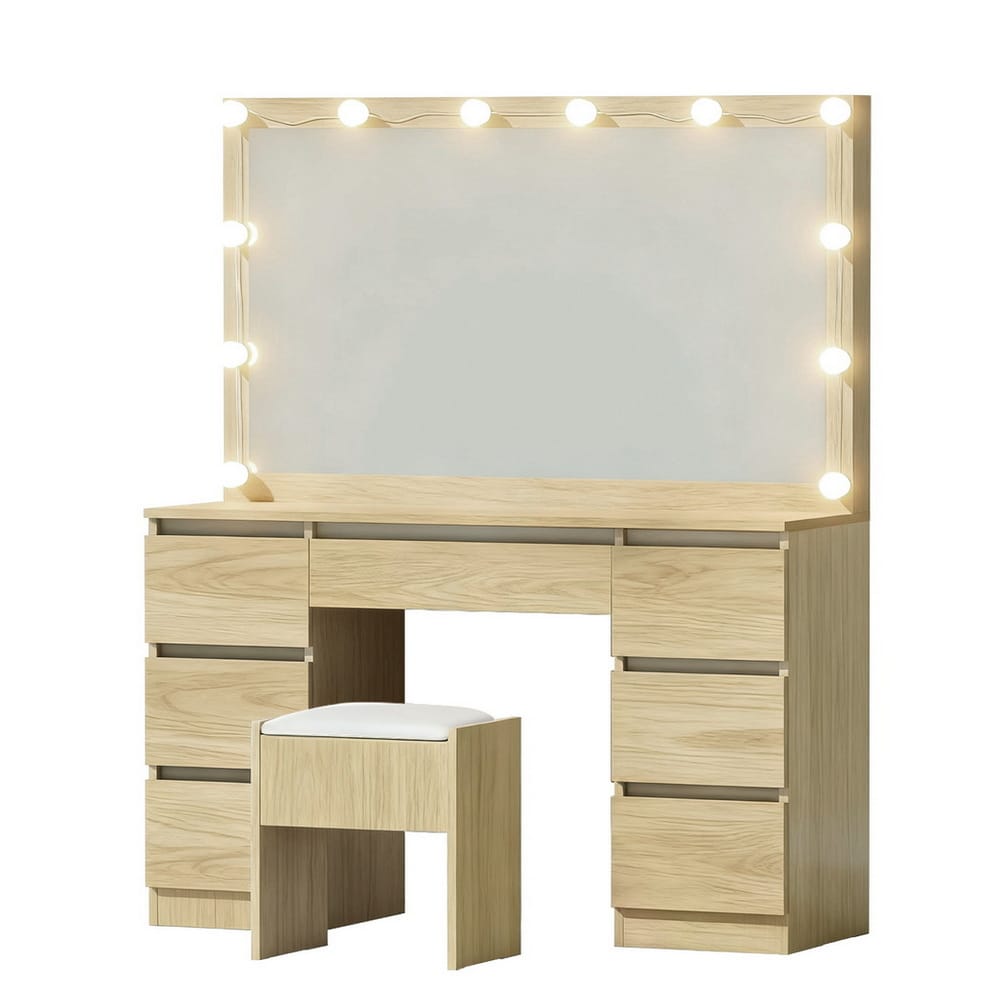 Dressing Table Vanity Set Stool 118x39x143cm