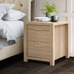 Bedside Table 2 Drawers - Maxi Pine