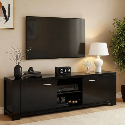 Artiss TV Cabinet Entertainment Unit 160cm Black Maxi