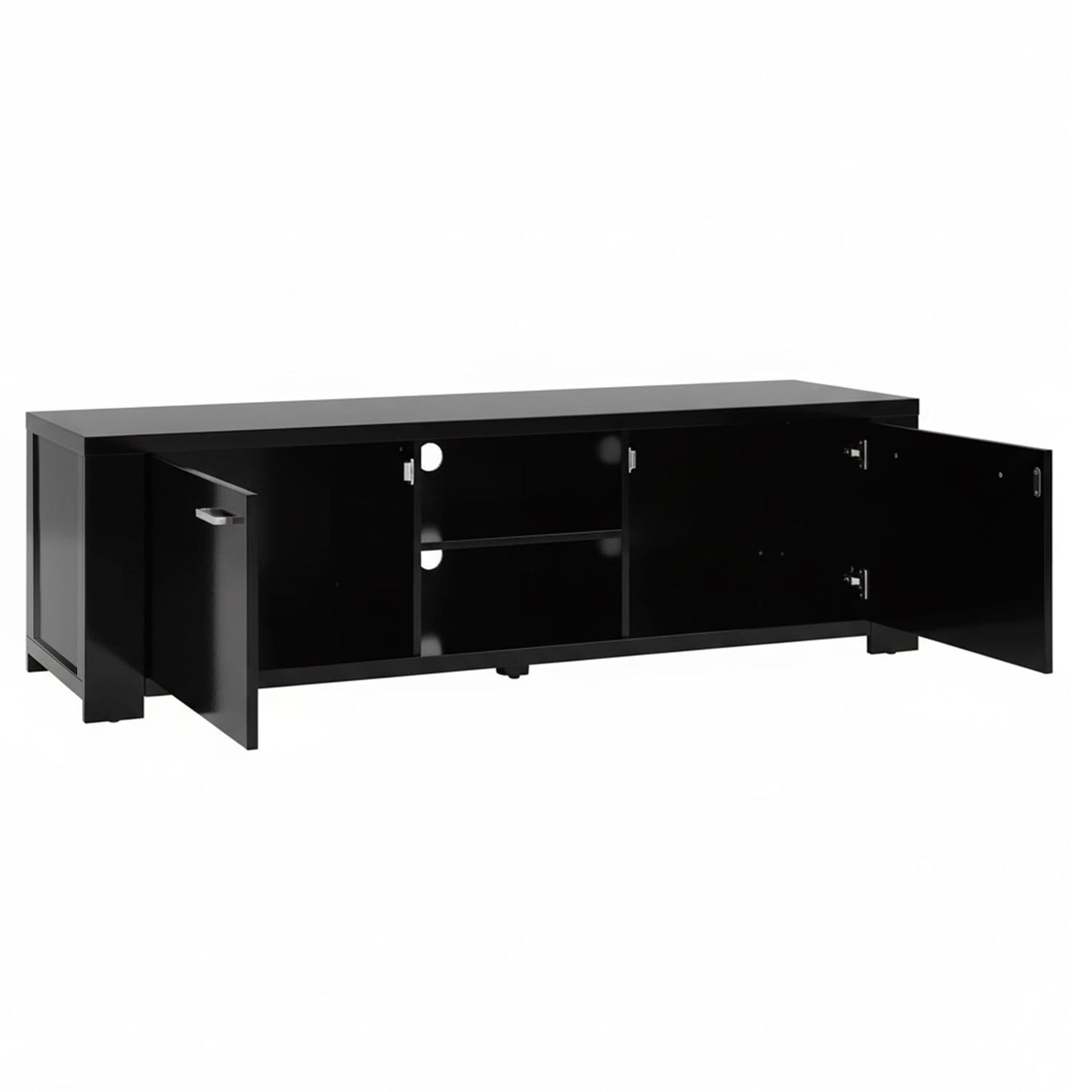 Black 160cm Tv Unit 160x40x45cm