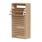 Pine Shoe Cabinet 3 Flip Drawer Set 2pc | HomeAndLiving
