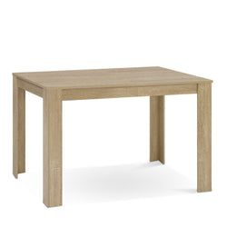 Dining Table Rectangular 4 Seater 120Cm Oak Natu