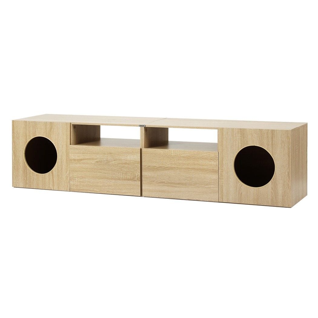 Tv Unit With Storage Cabinet 185x39x45.5cm