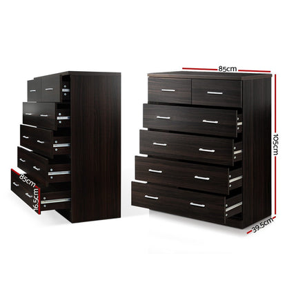 6 Chest Of Drawers - Andes Walnut