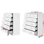 6 Chest Of Drawers - Andes White