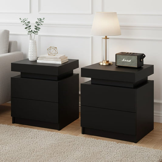 Black bedside table 45x35x52cm