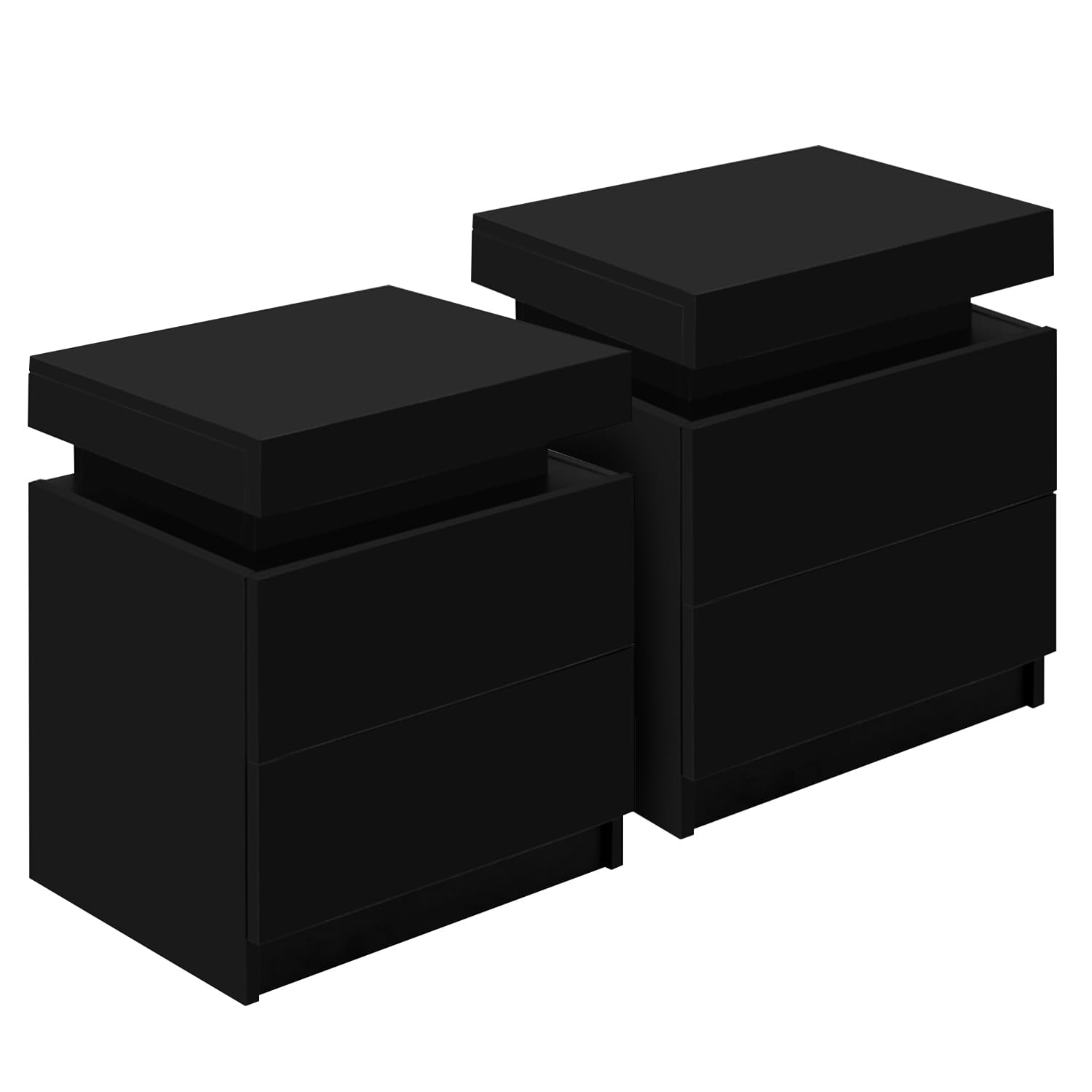Black bedside table 45x35x52cm, view 7
