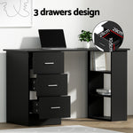 Computer Desk 120cm Executive Office Chair Set PU Leather High Back