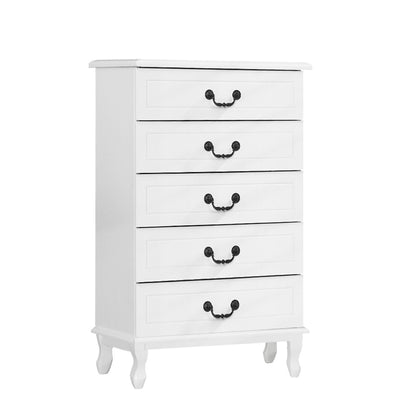 5 Chest Of Drawers - Kubi White
