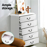 5 Chest Of Drawers - Kubi White