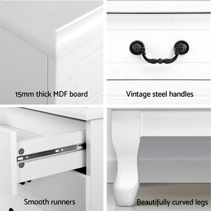 5 Chest Of Drawers - Kubi White