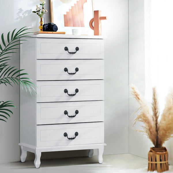  5 Chest Of Drawers - Kubi White