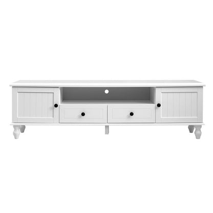 Tv Cabinet Entertainment Unit 160Cm White Kubi