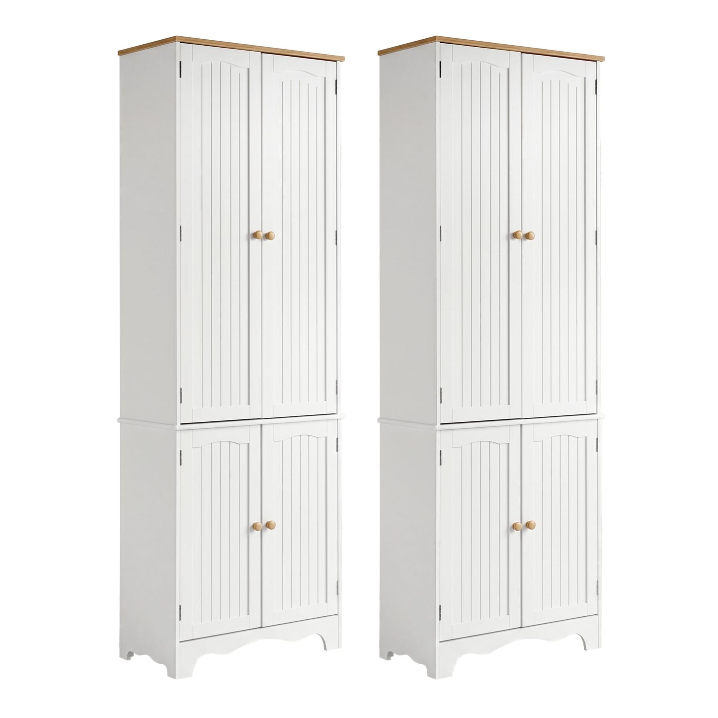 Tall Pantry Cabinet 6-Tier Set of 2 | HomeAndLiving - 4