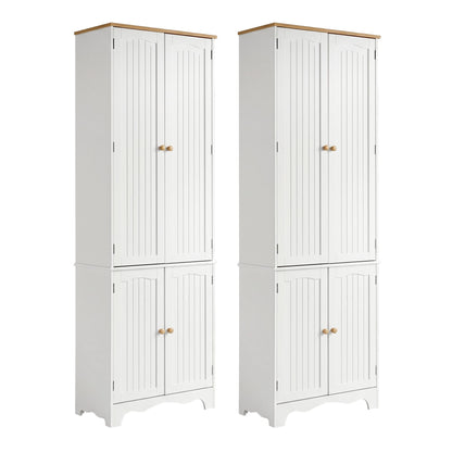 Tall Pantry Cabinet 6-Tier Set of 2 | HomeAndLiving - 4