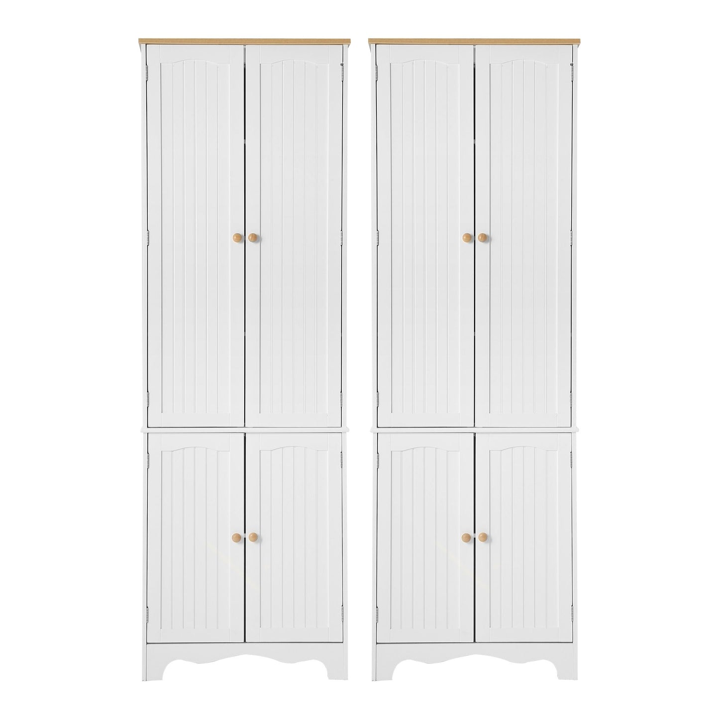 Tall Pantry Cabinet 6-Tier Set of 2 | HomeAndLiving - 5