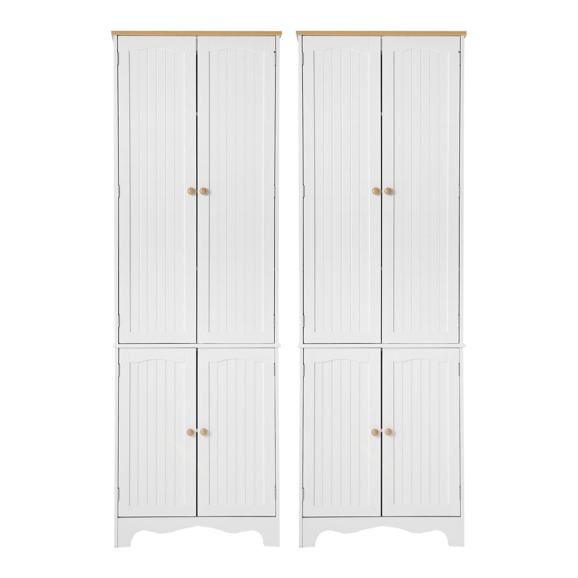 Tall Pantry Cabinet 6-Tier Set of 2 | HomeAndLiving - 5