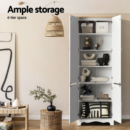 Tall Pantry Cabinet 6-Tier Set of 2 | HomeAndLiving - 7