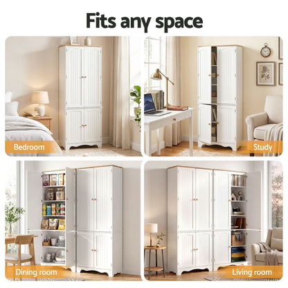 Tall Pantry Cabinet 6-Tier Set of 2 | HomeAndLiving - 12