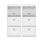 Shoe Cabinet 3 Flip Drawer White Set of 2 | HomeAndLiving