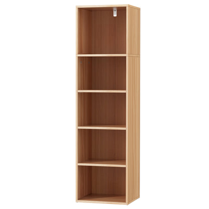 Bookshelf 5 Tiers Milo Pine