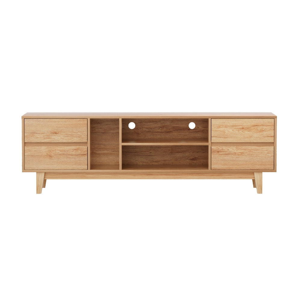 Entertainment Unit Stand Tv Cabinet Storage Drawer Shelf 180Cm Wooden