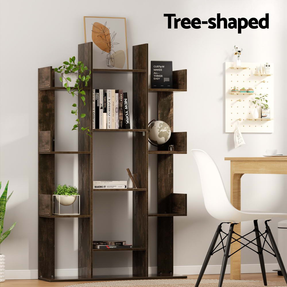 Tree-Shaped Bookshelf Romi Walnut