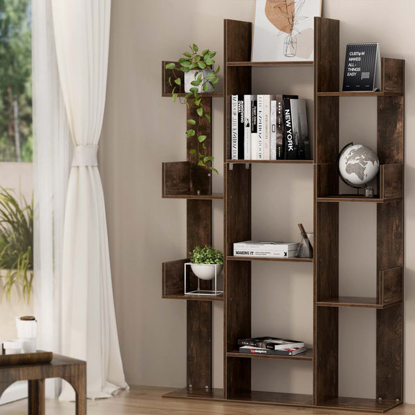  Tree-Shaped Bookshelf Romi Walnut