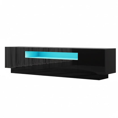 Tv Unit Storage Black 180x34x42cm