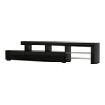 Entertainment Unit Tv Cabinet Led 215Cm Black Caya