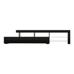Entertainment Unit Tv Cabinet Led 215Cm Black Caya