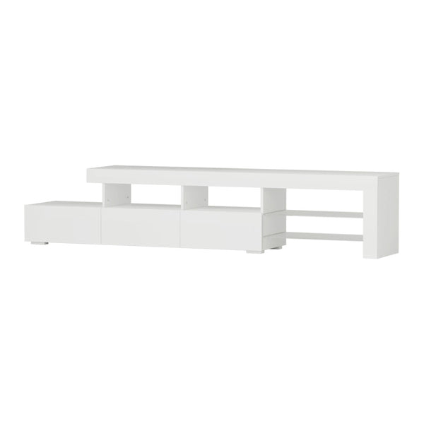  Entertainment Unit Tv Cabinet Led 215Cm White Caya