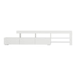 Entertainment Unit Tv Cabinet Led 215Cm White Caya