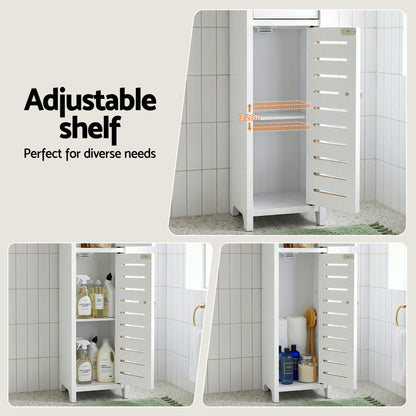 Bathroom Storage Cabinet 3-Tier Slim White | Home & Living