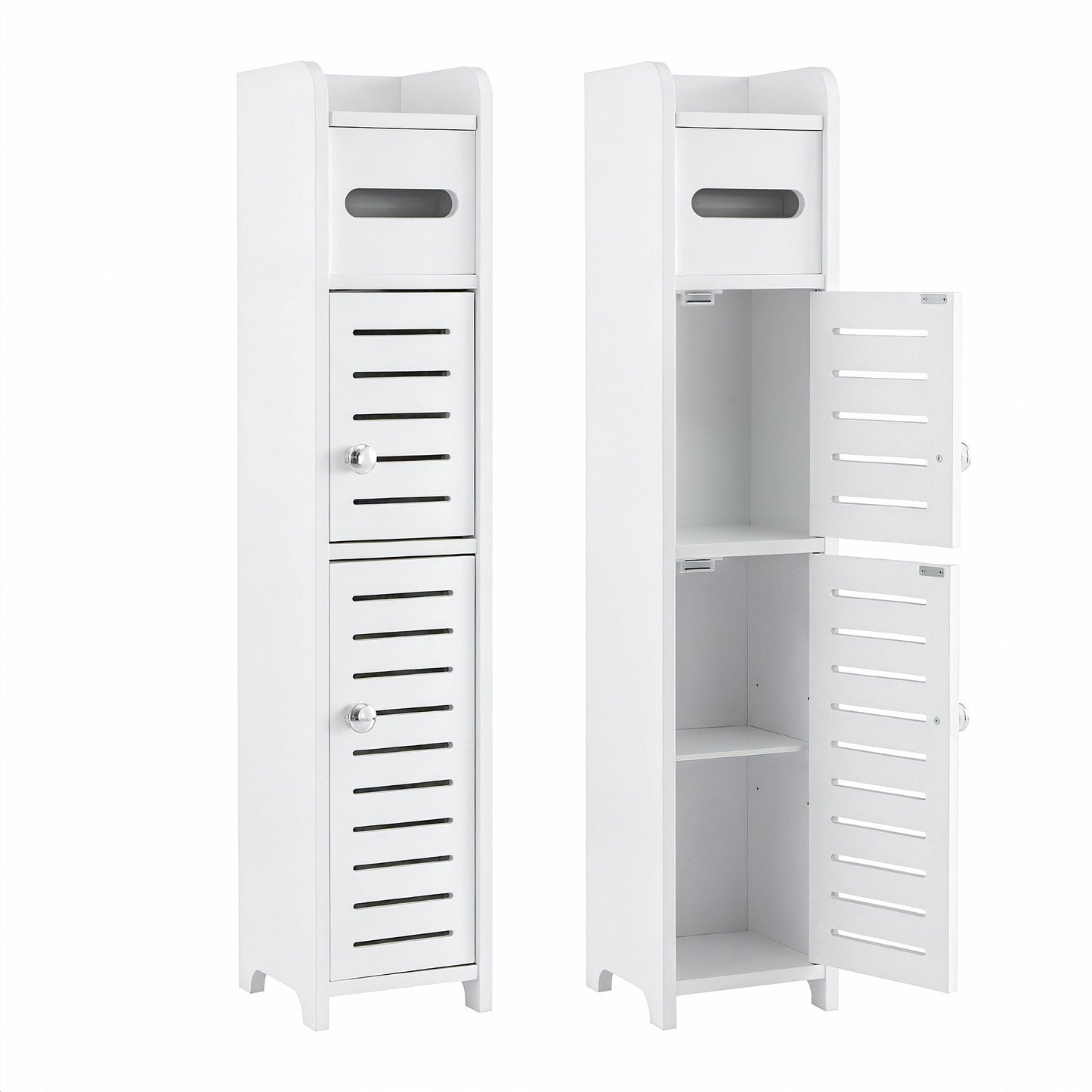 Bathroom Storage Cabinet 3-Tier Toilet Paper Holder 2x | Home & Living