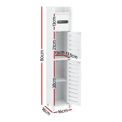 Bathroom Storage Cabinet 3-Tier Toilet Paper Holder 2x | Home & Living