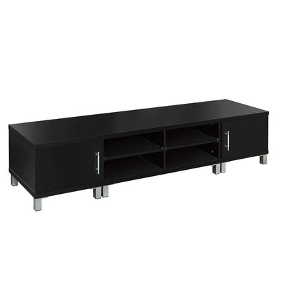 Tv Cabinet Entertainment Unit 190Cm Black Danson