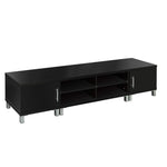 Tv Cabinet Entertainment Unit 190Cm Black Danson