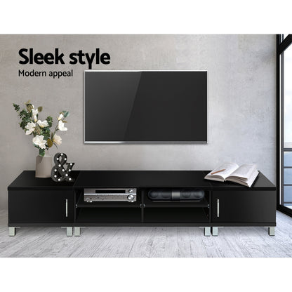 Tv Cabinet Entertainment Unit 190Cm Black Danson